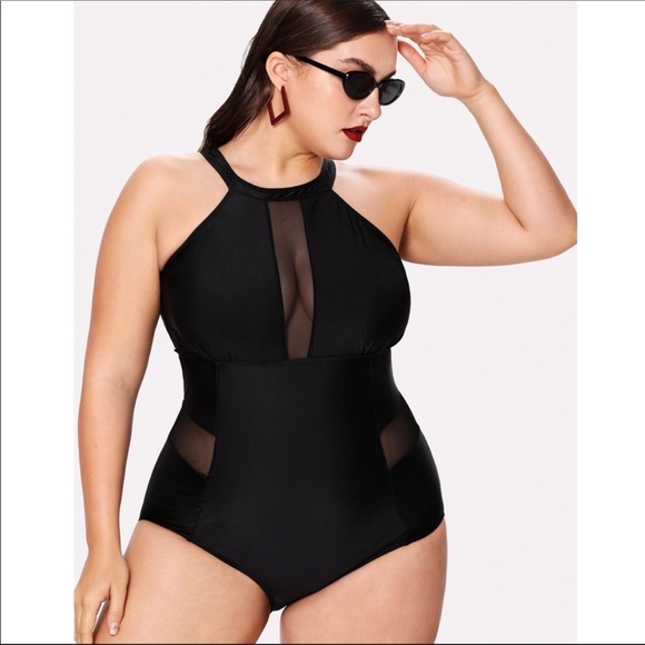 Sexy Black Mesh Swimsuit. NWT - Picture 2 of 6